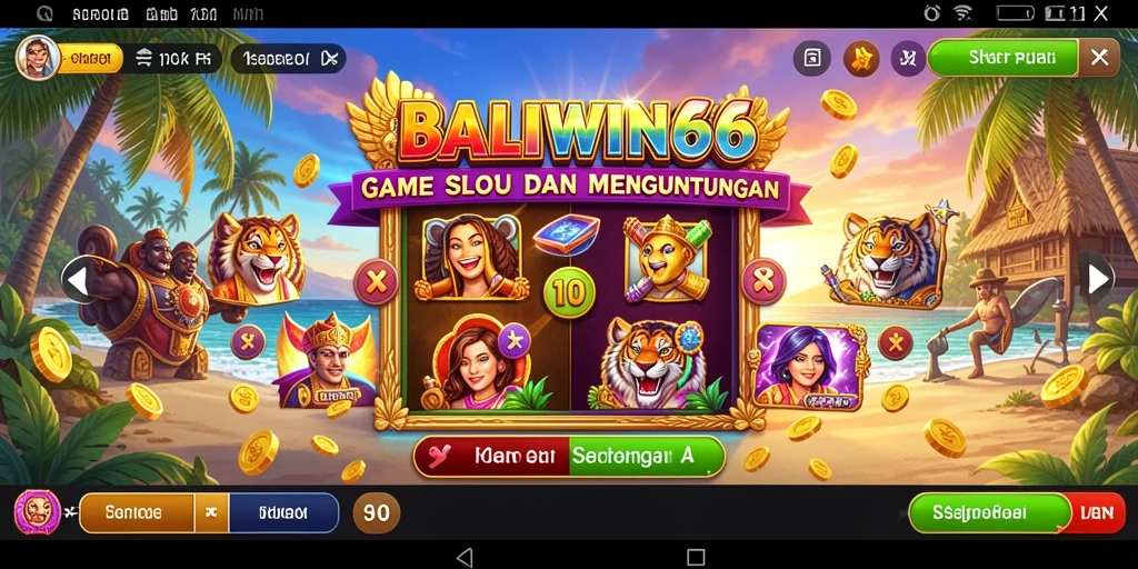 Screenshot gameplay BALIWIN66 menampilkan serunya bermain slot.