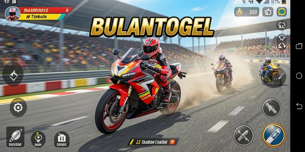 Gameplay menegangkan dalam balapan motor di BULANTOGEL.