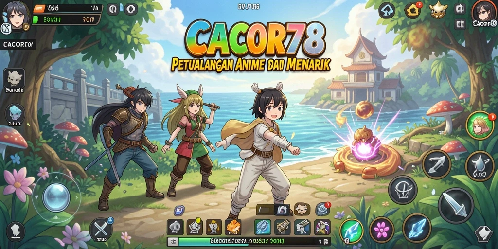 Gameplay CACOR78 yang penuh warna dan aksi seru.