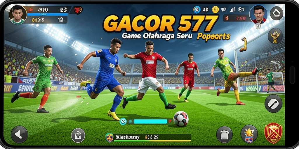 Screenshot GACOR577 menampilkan aksi seru dalam permainan olahraga.