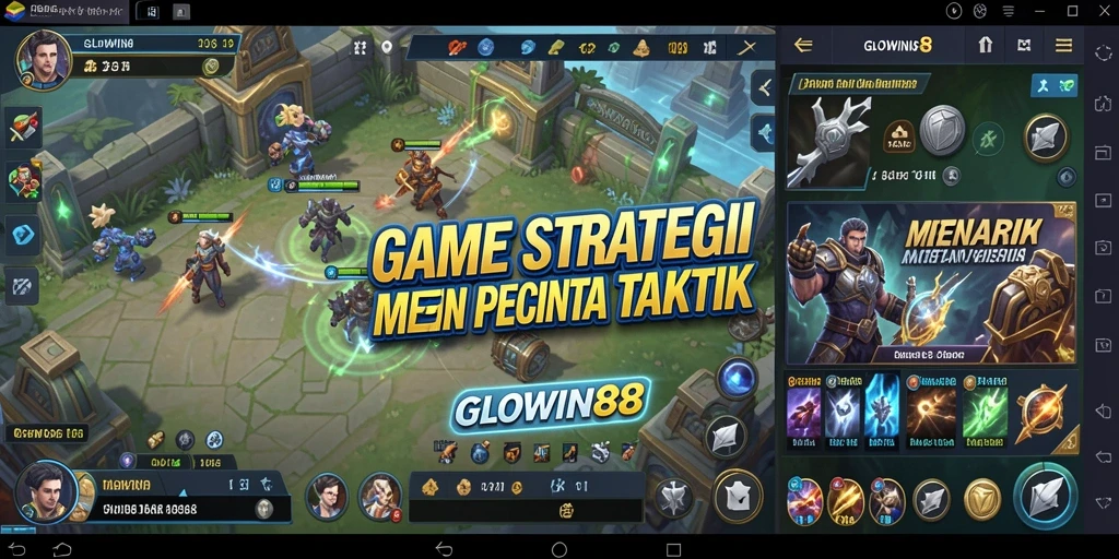 Tampilan gameplay GLOWIN88 yang dinamis dan strategis.