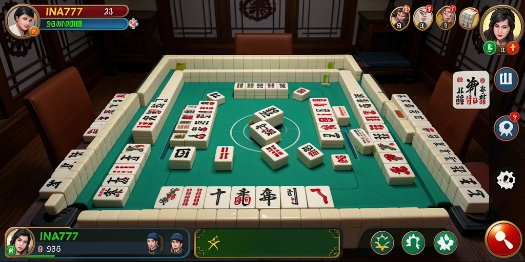 Screenshot INA777 menampilkan gameplay Mahjong yang mengasyikkan dan menantang.