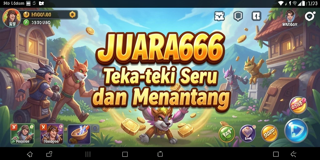 Gameplay JUARA666: Penuh tantangan dan teka-teki seru.