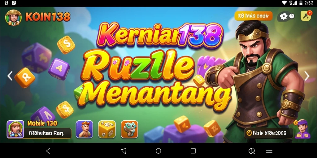 Screenshot gameplay KOIN138 menampilkan tantangan puzzle yang seru.