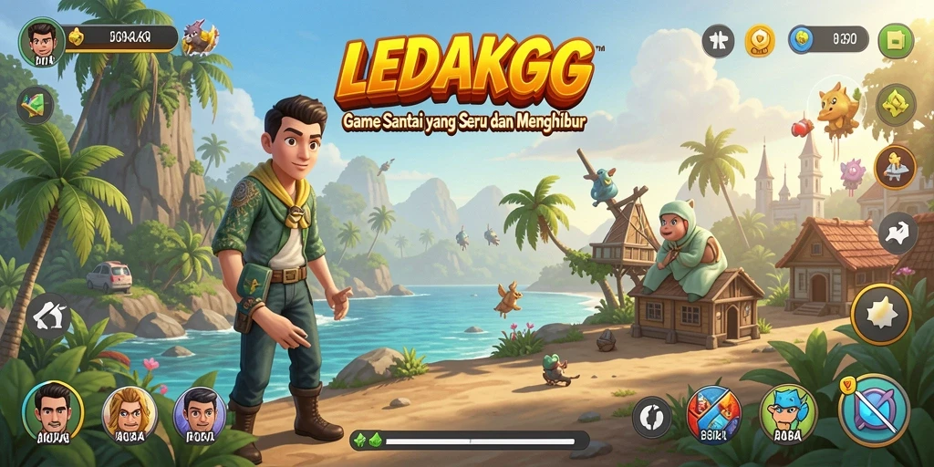 Screenshot LEDAKGG menampilkan gameplay yang seru dan interaktif.