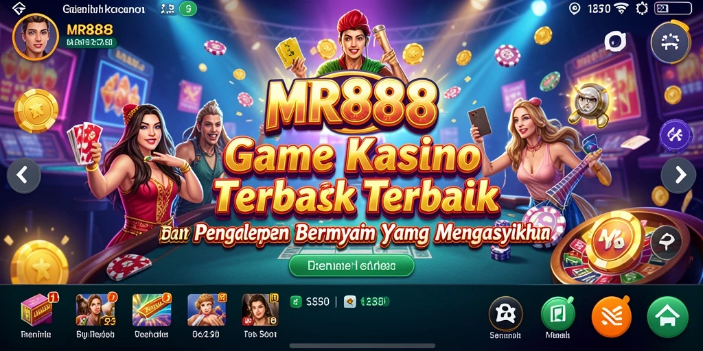 Screenshot gameplay MR888 menampilkan berbagai permainan kasino yang menarik.