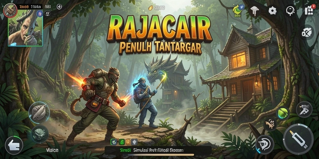 Tampilan gameplay menarik dari RAJACAIR yang menunjukkan simulasinya.