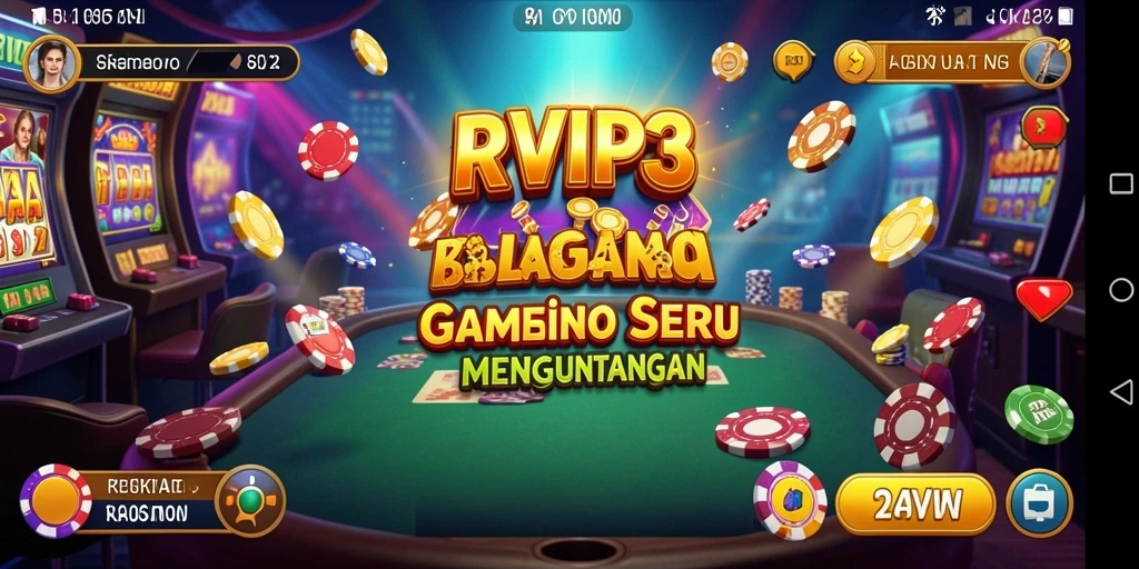 Tampilan menarik dari gameplay RVIP3 yang penuh warna.